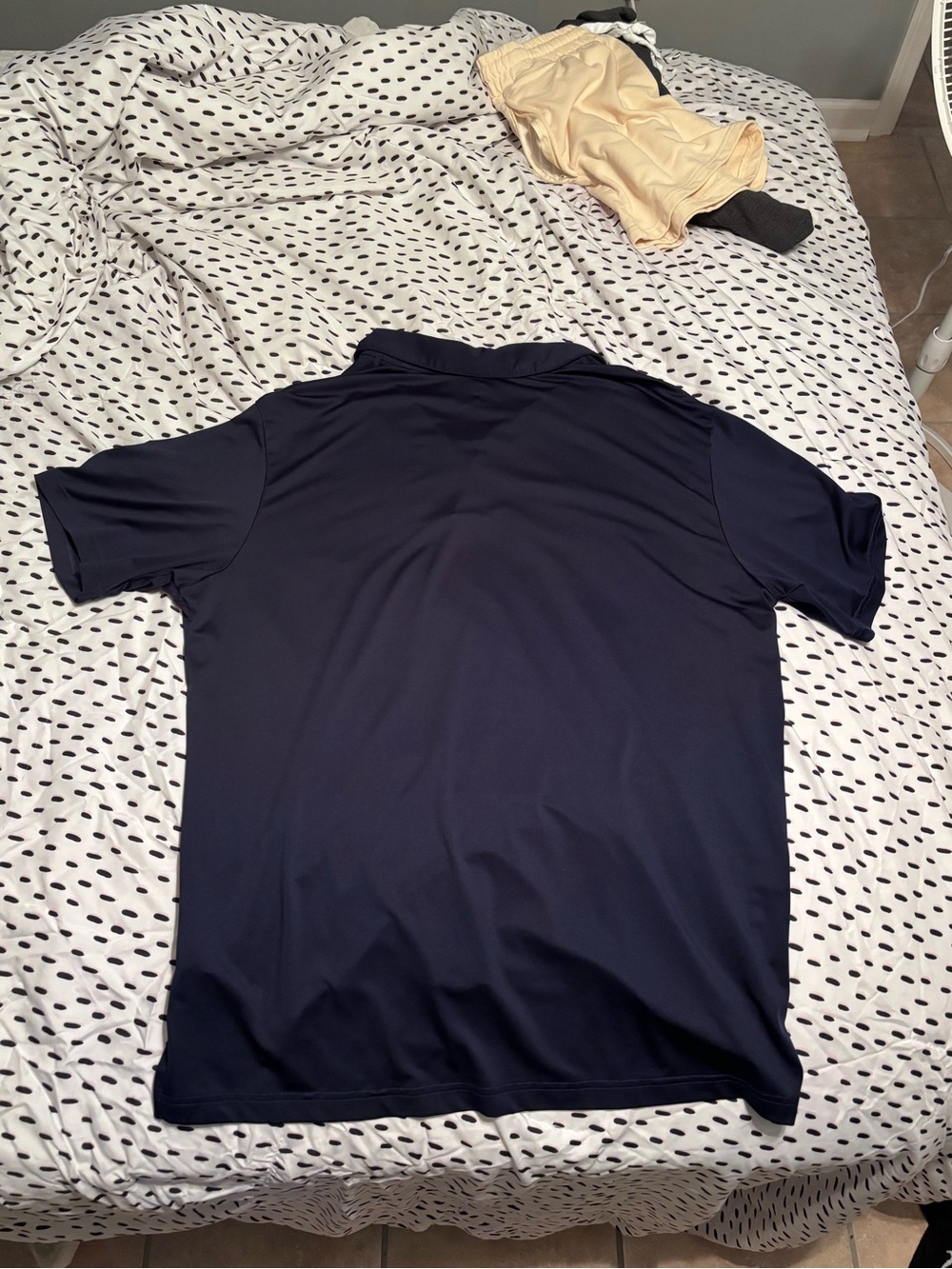adidas Men’s Navy Blue Performance Polo Shirt - Picture 4 of 4